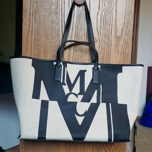 Authentic Large Canvas MCM Bag